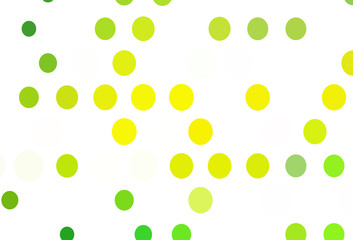Light Green, Yellow vector template with circles.