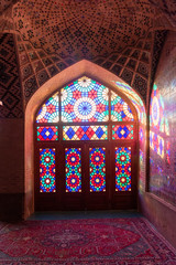 Fototapeta na wymiar interior of mosque in Shiraz - Iran