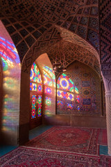 Fototapeta na wymiar Interior of mosque in Iran