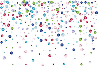 Festive colorful round confetti background. Rectangle vector texture for holidays, postcards, posters, websites, carnivals, birthday and children's parties. Cover mock-up.