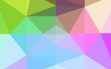 Light Multicolor, Rainbow vector polygon abstract background. An elegant bright illustration with gradient. New texture for your design.