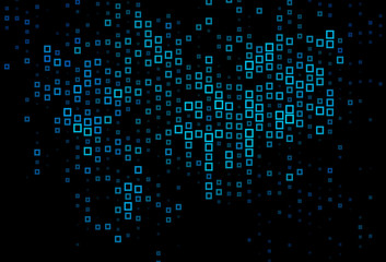 Dark BLUE vector background in polygonal style.