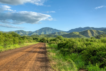 Fototapeta na wymiar panorama view of Omo Valley, Omorati Etiopia, Africa nature and wilderness