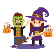 little kids with costumes characters