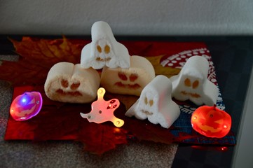 Halloween cookies with decorations