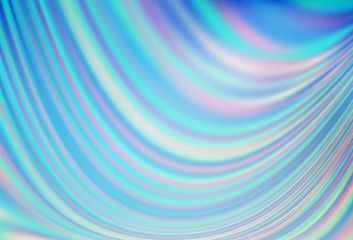 Fototapeta premium Light BLUE vector pattern with bent ribbons.