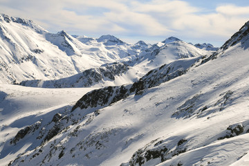Winter panorama of Pirin Mountain, Bulgaria