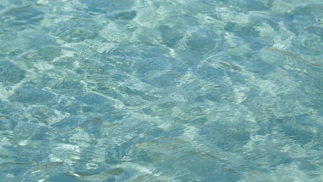 Clear blue water mediterranean sea white sand 