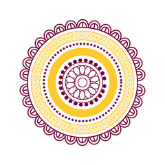 diwali fest mandala ethnicity icon