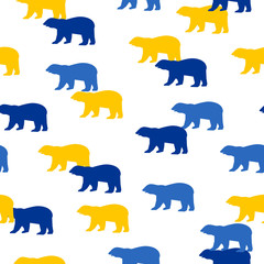 Obraz premium Childish wallpaper seamless pattern background. Abstract swatch for design kids badroom wall, nappy, birthday card, textile etc.