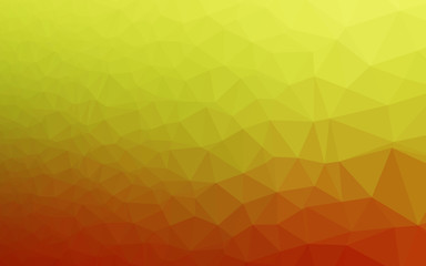 Obraz premium Light Green, Red vector polygon abstract layout. Shining illustration, which consist of triangles. Polygonal design for your web site.