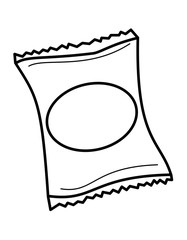 スナックしわ丸(線画)