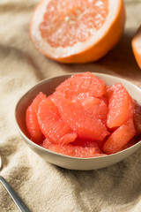 Raw Red Organic Grapefruit Slices