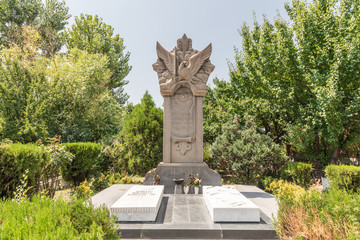 Western Asia,Eurasia,South Caucasus, Republic of Armenia. Yerevan, Nork-Marash district. Monument on the grounds of the Surb Astvatsatsin Church.