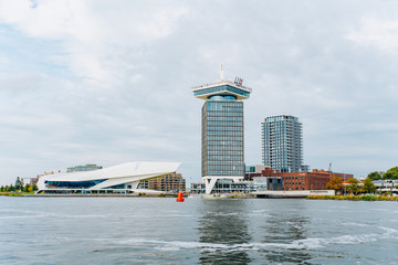 The A’dam Tower - a high building in Amsterdam with swing standing