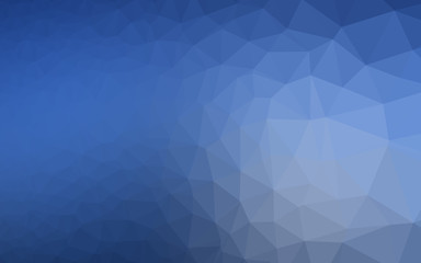 Fototapeta premium Light BLUE vector triangle mosaic texture. A vague abstract illustration with gradient. Triangular pattern for your business design.