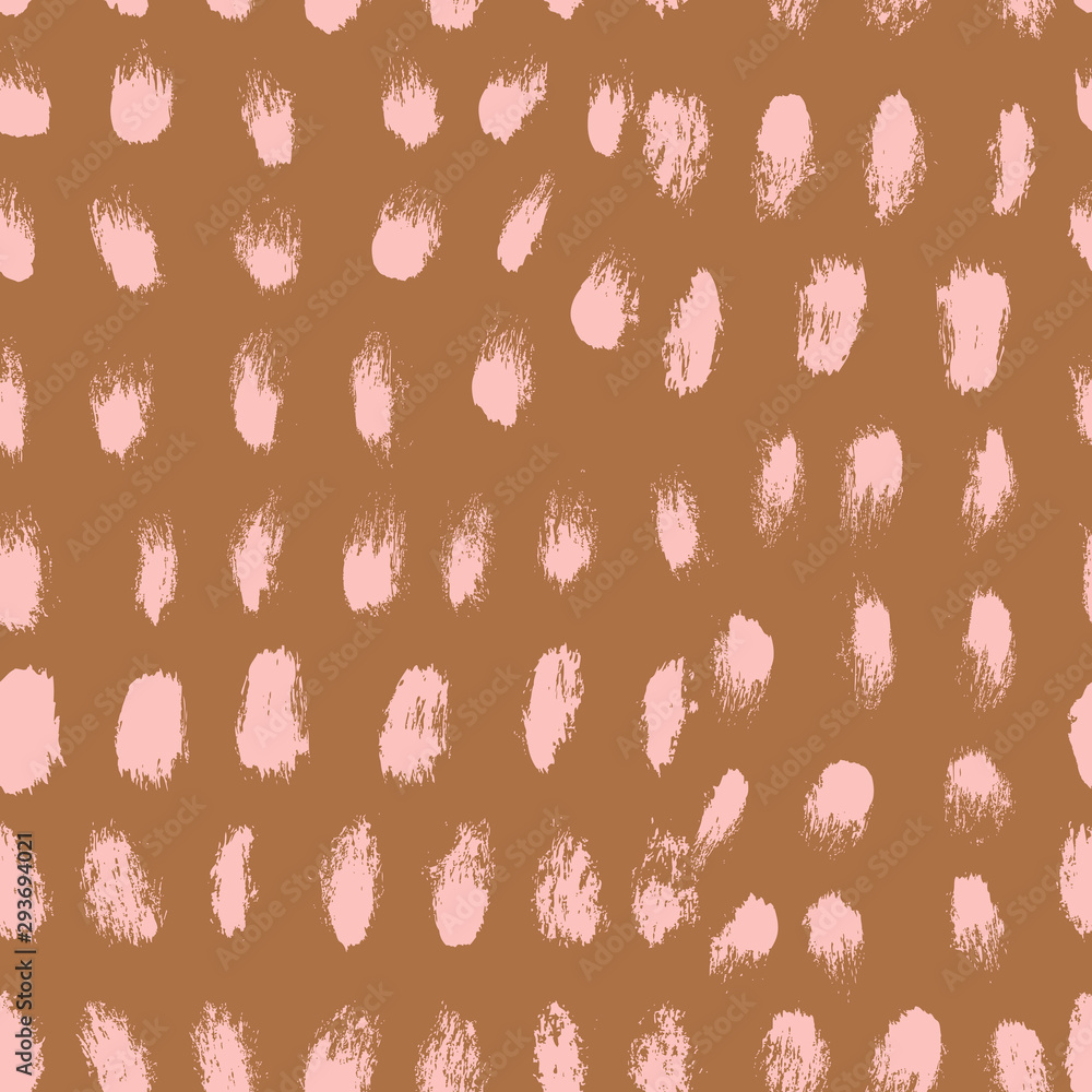 Aufkleber seamless hand drawn pattern with colorful dots. vector brush strokes design elements. perfect for wa