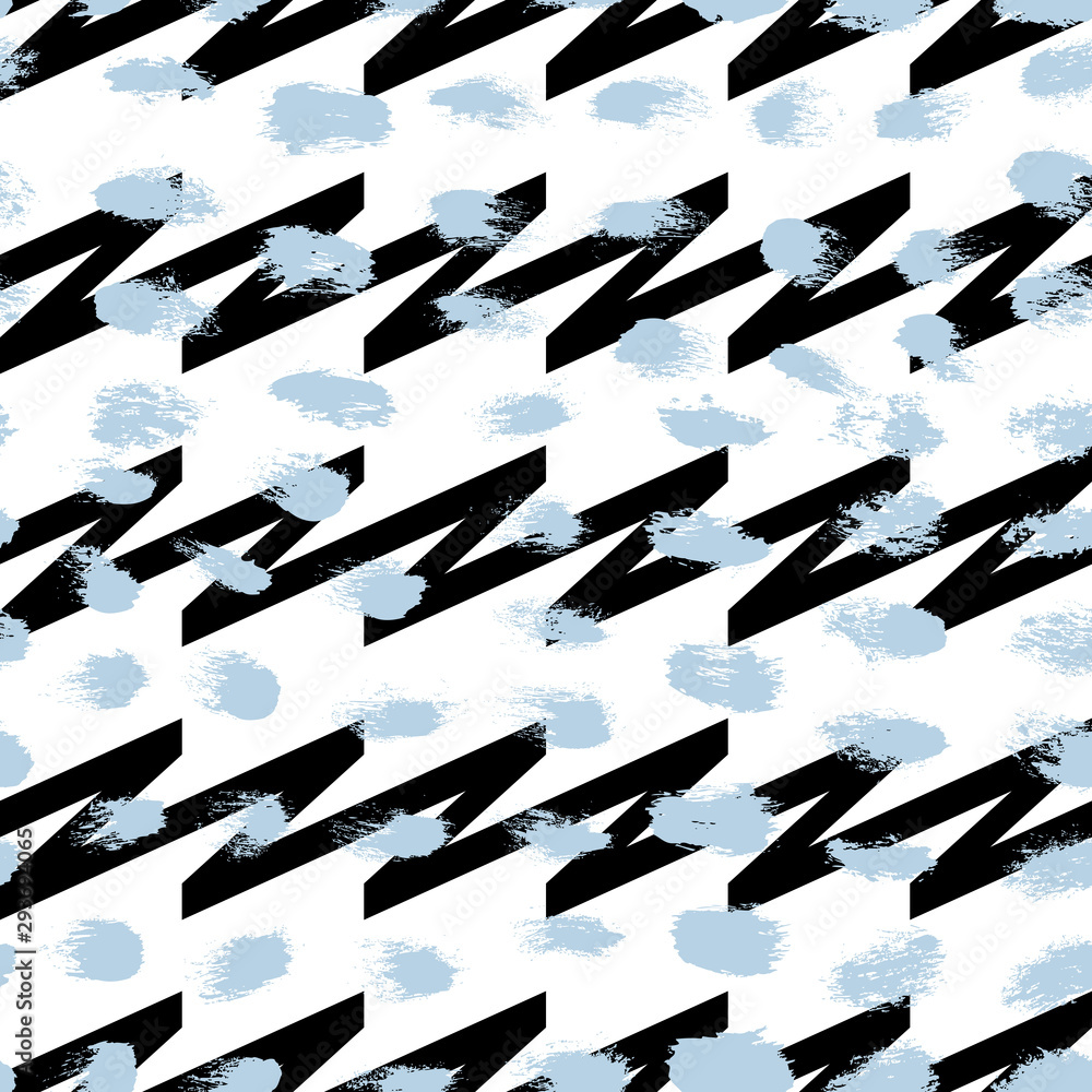Aufkleber seamless hand drawn pattern with colorful dots. vector brush strokes design elements. perfect for wa