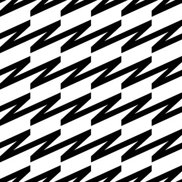 Black and white seamless pattern. Optical illusion. Vector illustration. Monochrome seamless background for your design. Geometric retro pattern with lines