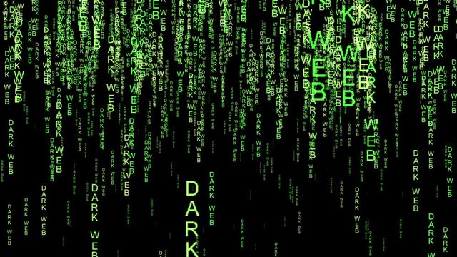 Dark web code matrix style