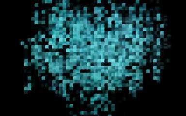 Dark BLUE vector cover in polygonal style. Glitter abstract illustration with rectangular shapes. Pattern for commercials.