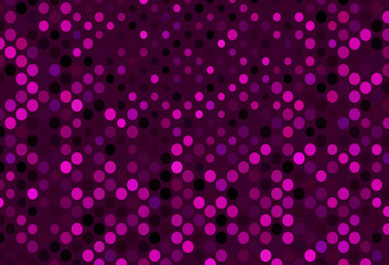 Dark Purple vector template with circles.