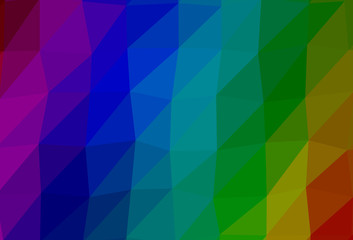 Dark Multicolor, Rainbow vector low poly cover.