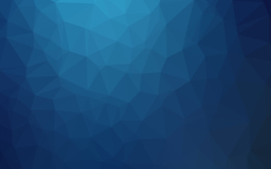 Dark BLUE vector polygon abstract layout. A vague abstract illustration with gradient. Completely new design for your business.