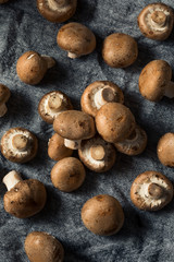 Raw Organic Baby Bella Mushrooms