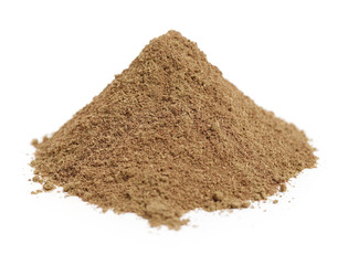 spice mix on white background