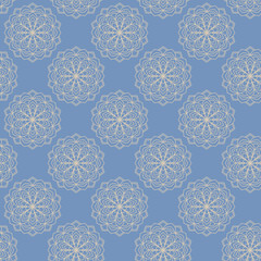 seamless floral mandala pattern