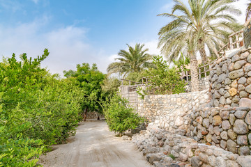  Omani Oasis at Zighy Bay in Musandam, Oman.