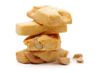 Cookies on white background