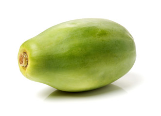 Papaya fruit isolated on a white background