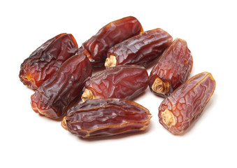 Dates on white background