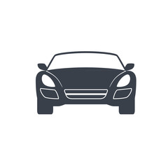 Plakat Car frontal view icon