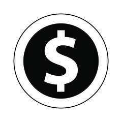 Money icon vector design. Dollar illustration