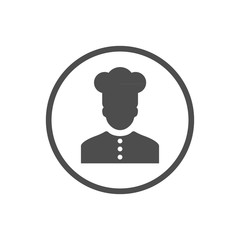 Cooker icon,Chef in a cooking hat symbol