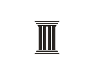 Pillar icon symbol vector