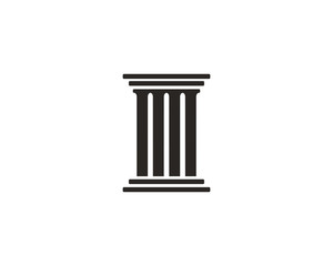 Pillar icon symbol vector