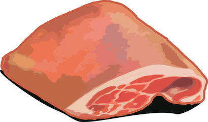  pork ham for minced meatballs and broth