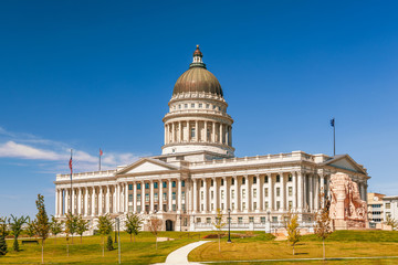 Fototapeta na wymiar Utah State Capitol.Salt Lake City.Utah.USA