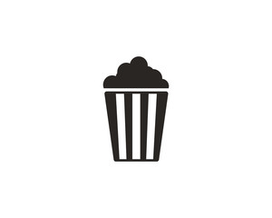Popcorn icon symbol vector