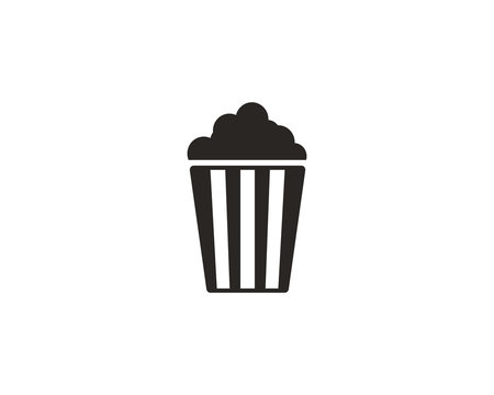 Popcorn icon symbol vector
