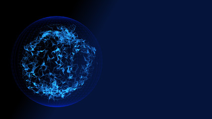 Copy space background of digital innovation technology future fintech business concept with international world with safe security trust network crypto blockchain decentralize bitcoin transaction