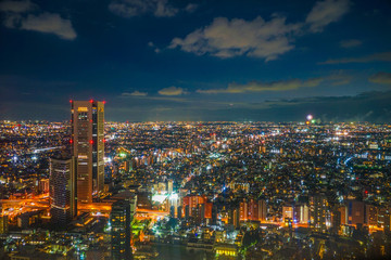 東京都庁展望台から見える調布花火大会