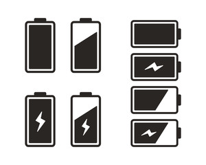 Battery icon set