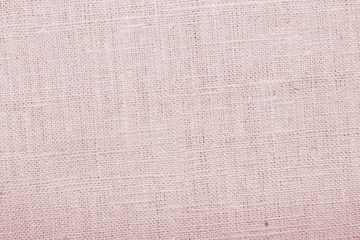 Fototapeta premium Fabric canvas natural linen pink texture for backgrounds