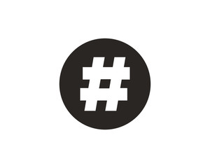 Hashtag icon symbol vector
