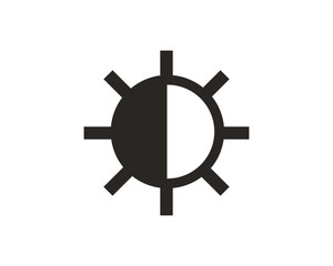 Brightness icon symbol vector